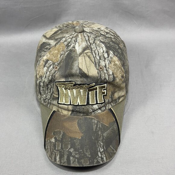 NWTF Strapback Cap Hat OC Outdoor Realtree Green Camouflage Turkey Hunting Mens - Picture 7 of 14
